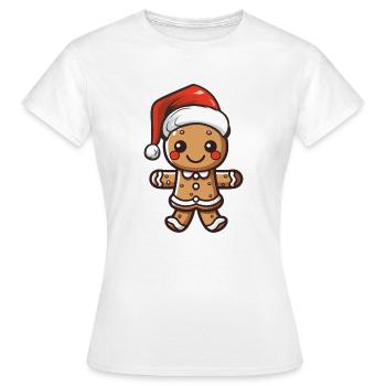lebkuchenmann - Frauen T-Shirt - Weiß - Vorne - AI Model Female 172 dark (172cm)
