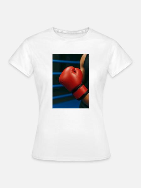 Boxen - Handschuh - Frauen T-Shirt - Weiß