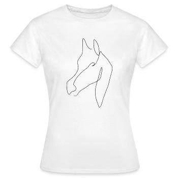 Minimal Araber schwarz - Frauen T-Shirt - Weiß - Vorne - AI Model Female 172 dark (172cm)