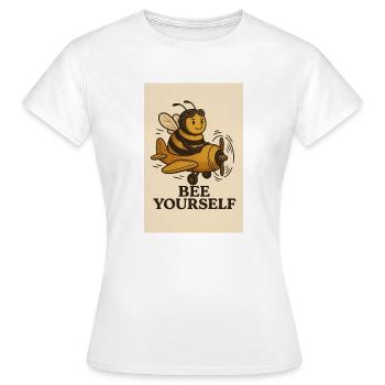 Bee yourself - Women's T-Shirt - white - Front - AI Model Female 172 dark (172cm)