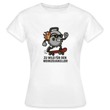Scie Rebellious Scie Circulaire DIY - T-shirt Femme - blanc - Devant - AI Model Female 172 dark (172cm)