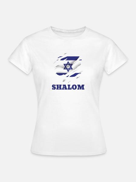 Shalom - Frauen T-Shirt - Weiß