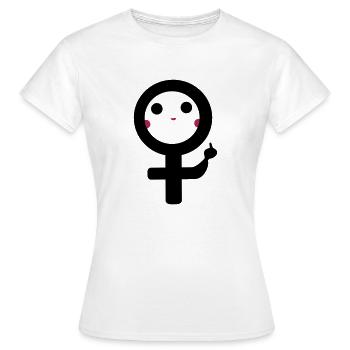 Weiblich - Frauen T-Shirt - Weiß - Vorne - AI Model Female 172 dark (172cm)