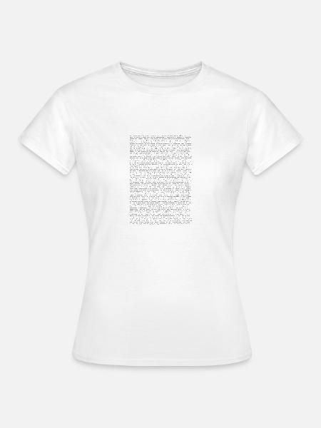 Bee Movie Script - Frauen T-Shirt - Weiß