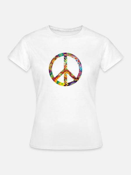 Peace - Frauen T-Shirt - Weiß