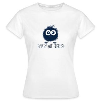 Monster - Fluffy, but fearless! - Women's T-Shirt - white - Front - AI Model Female 172 dark (172cm)