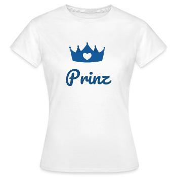 Prinz - Frauen T-Shirt - Weiß - Vorne - AI Model Female 172 dark (172cm)