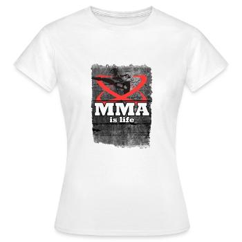 MMA - T-shirt Femme - blanc - Devant - AI Model Female 172 dark (172cm)