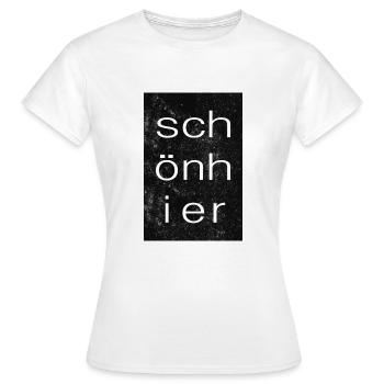 Typographie Poster - T-shirt Femme - blanc - Devant - AI Model Female 172 dark (172cm)