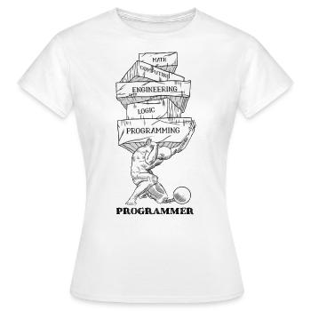 Problèmes de programmation - T-shirt Femme - blanc - Devant - AI Model Female 172 dark (172cm)