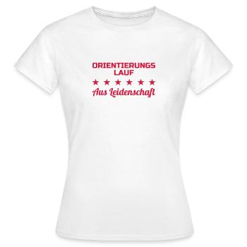 Orienteering / Orienteer / Orientierungslauf - Frauen T-Shirt - Weiß - Vorne - AI Model Female 172 dark (172cm)
