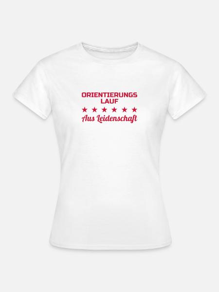 Orienteering / Orienteer / suunnistus / kompassi - Naisten t-paita - valkoinen
