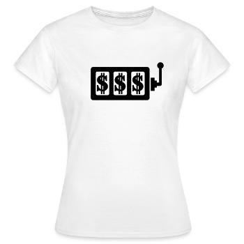 Bandit manchot - T-shirt Femme - blanc - Devant - AI Model Female 172 dark (172cm)