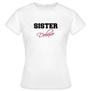 Sister Deluxe - T-shirt Femme - blanc - Devant - AI Model Female 172 dark (172cm)