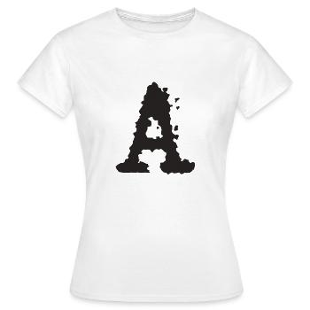 A - T-shirt Femme - blanc - Devant - AI Model Female 172 dark (172cm)
