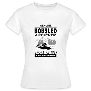 Bob - Bobsport - Frauen T-Shirt - Weiß - Vorne - AI Model Female 172 dark (172cm)