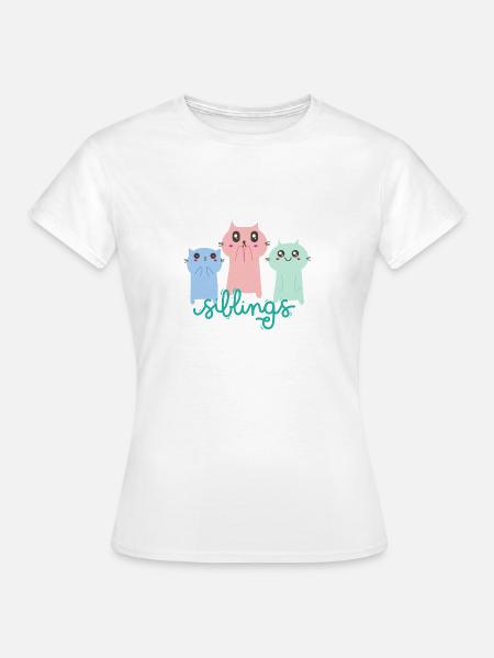 Geschwister - Frauen T-Shirt - Weiß