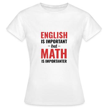 Algebra Mathe Professor Lehramt Geschenkidee - Frauen T-Shirt - Weiß - Vorne - AI Model Female 172 dark (172cm)