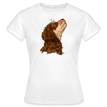 Niedlicher Hund - Frauen T-Shirt - Weiß - Vorne - AI Model Female 172 dark (172cm)