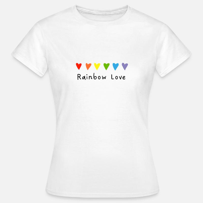 Rainbow Love - Women's T-Shirt - white