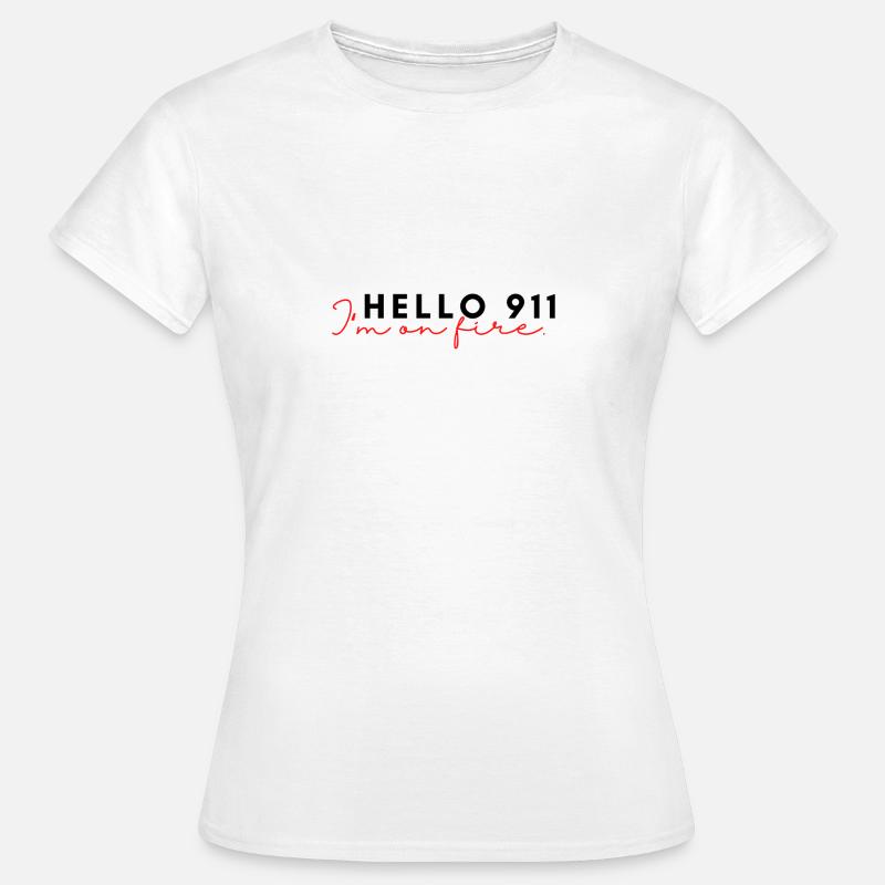 Fire - Frauen T-Shirt - Weiß