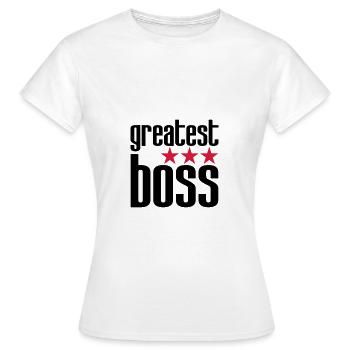 Bester Boss - Frauen T-Shirt - Weiß - Vorne - AI Model Female 172 dark (172cm)