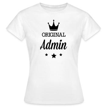 Original 3 étoiles luxe Admin - T-shirt Femme - blanc - Devant - AI Model Female 172 dark (172cm)