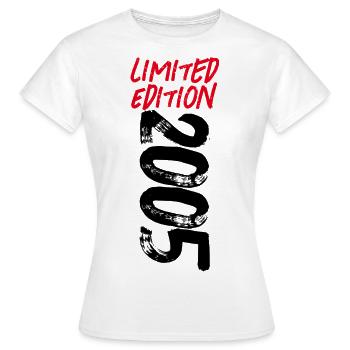 LIMITED EDITION 2005 - OF AGE - EIGHTEEN - Women's T-Shirt - white - Front - AI Model Female 172 dark (172cm)