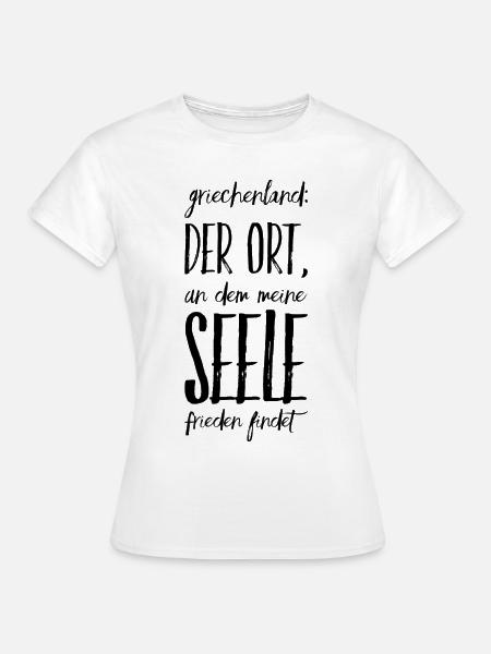 Lustiger Griechischer Spruch Griechenland Geschenk - Frauen T-Shirt - Weiß
