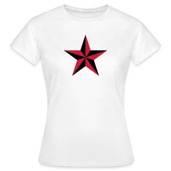 étoile nautique symbole protection tatouage marin - T-shirt Femme - blanc - Devant - AI Model Female 172 dark (172cm)