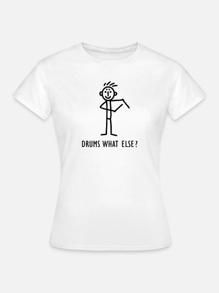 Drummer drums - Frauen T-Shirt - Weiß