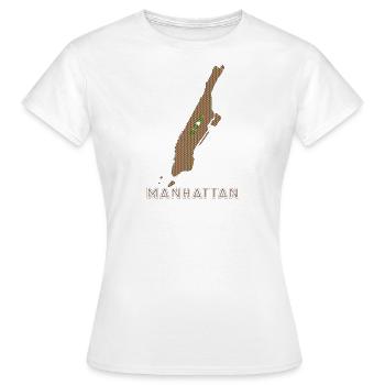 Fierté de Manhattan à New York - T-shirt Femme - blanc - Devant - AI Model Female 172 dark (172cm)