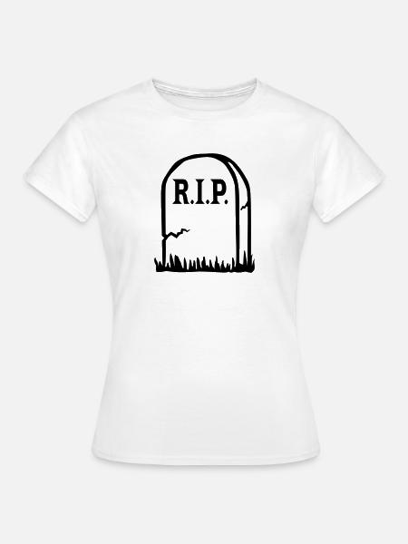 Tod RIP - Frauen T-Shirt - Weiß