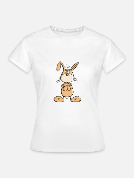 NÖ Hase Comic Ostern Geschenk - Frauen T-Shirt - Weiß