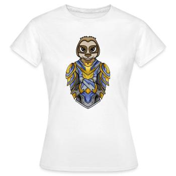 Ritter Faultier cool - Frauen T-Shirt - Weiß - Vorne - AI Model Female 172 dark (172cm)