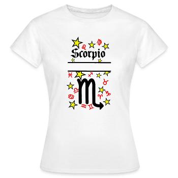 Skorpion Sternzeichen Skorpion - Frauen T-Shirt - Weiß - Vorne - AI Model Female 172 dark (172cm)