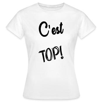 TOP. HUMOR. MOTTO. QUOTATION. MESSAGE. RETIREMENT. - Women's T-Shirt - white - Front - AI Model Female 172 dark (172cm)