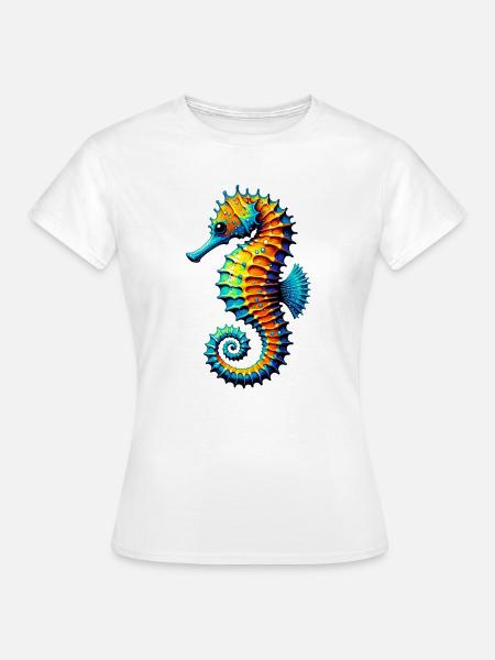 Seepferdchen - Frauen T-Shirt - Weiß