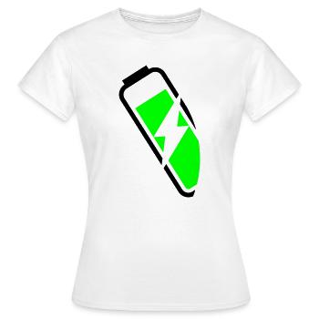 énergique - T-shirt Femme - blanc - Devant - AI Model Female 172 dark (172cm)