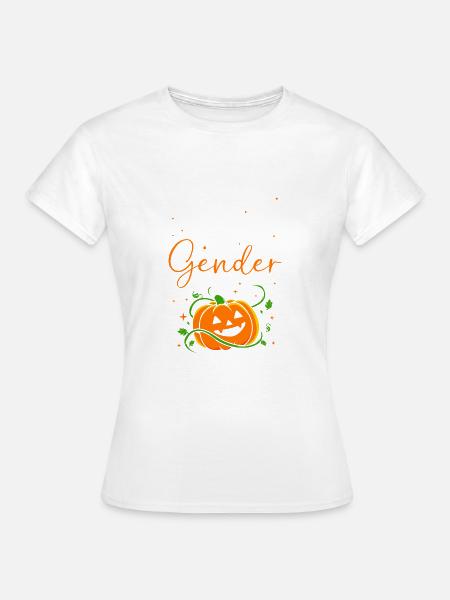 Thanksgiving Gender Reveal Werdende Mutter - Frauen T-Shirt - Weiß
