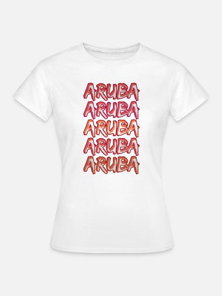 Aruba als Reise - Frauen T-Shirt - Weiß