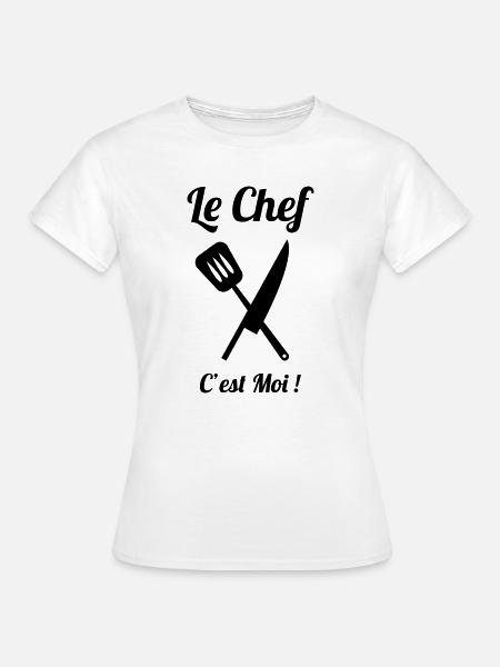 Der Küchenchef bin ich - Frauen T-Shirt - Weiß