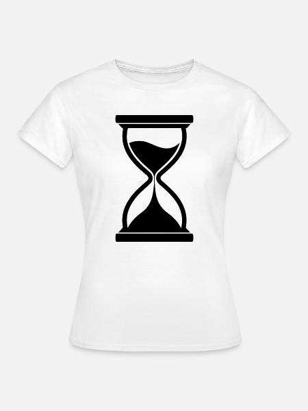 Sanduhr - Frauen T-Shirt - Weiß