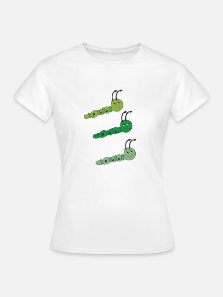 Raupen drillinge - Frauen T-Shirt - Weiß