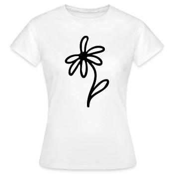 Minimaliste - T-shirt Femme - blanc - Devant - AI Model Female 172 dark (172cm)