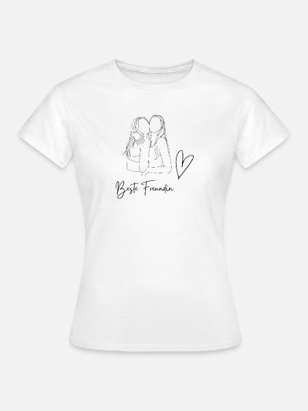 Minimalistiches Design - Frauen T-Shirt - Weiß