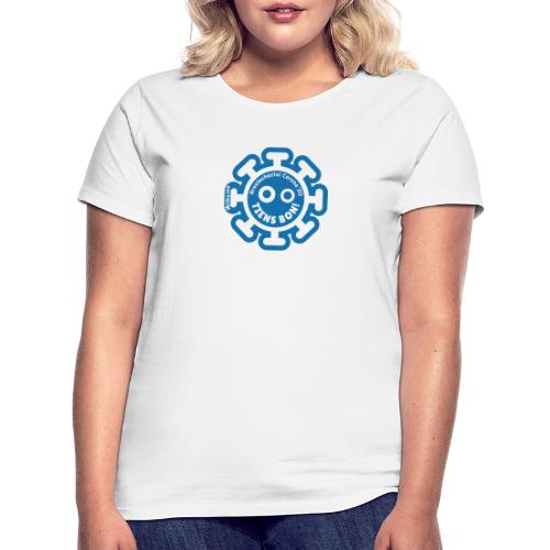 Corona Virus #restecheztoi gris bleu - Camiseta mujer