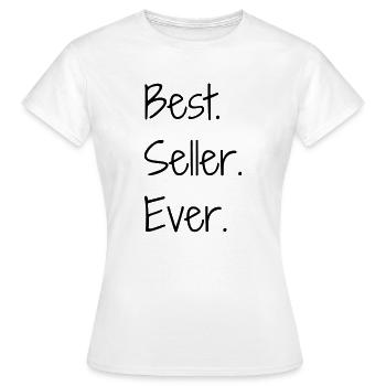 Vendeur / Vendeuse / Magasin / Métier / Job - T-shirt Femme - blanc - Devant - AI Model Female 172 dark (172cm)