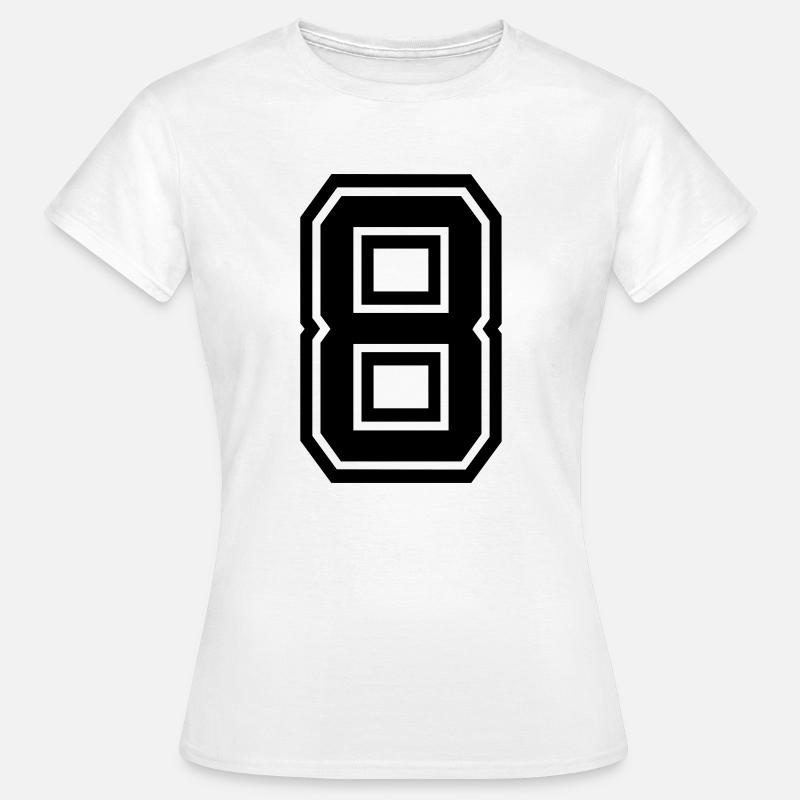 8 - Women's T-Shirt - white