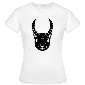 Écureuil démoniaque - T-shirt Femme - blanc - Devant - AI Model Female 172 dark (172cm)